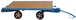 Servante en train plateau nu 1200 x 800 mm 500 kg FIMM - 870004514