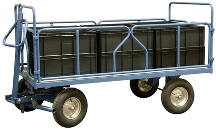 Remorque 1000 kg 1600x800 mm 2 dossiers + 2 ridelles tube FIMM - 870007137