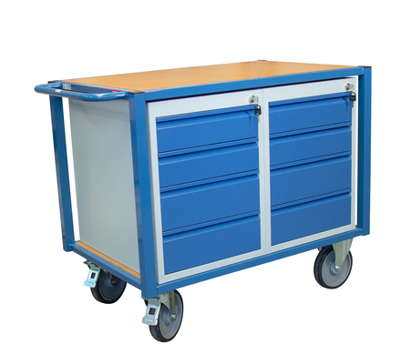 Servante 500 kg 2 plateaux 1060x680 mm 2 blocs tiroirs FIMM - 880002990