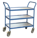Servante 150 kg 3 plateaux 780x420 mm mélaminé gris FIMM - 880006039