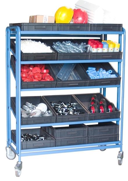 Servante plateau inclinable 5 plateaux tôle + 15 bacs FIMM - 880006503