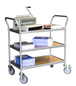 Servante 150 kg 3 plateaux 780x420 mm mélaminé FIMM - 880009545