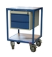 Servante 400kg 2 plateaux bois 600x600 mm 2 tiroirs tôle FIMM - 880010599