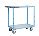 Servante mécano-soudée 2 plateaux mélaminé 850x500 mm roues TPE 250 kg - FIMM - 880701121