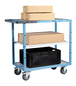 Servante mécano-soudée 3 plateaux mélaminé 850x500 mm roues TPE 250 kg - FIMM - 880701122