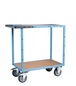 Servante mécano-soudée 2 plateaux médium, 850x500 mm roues TPE 400 kg - FIMM - 880701241