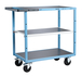 Servante mécano-soudée 3 plateaux tôle galva 850x500 mm roues CC 250 kg - FIMM - 880701312