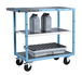 Servante mécano-soudée 3 plateaux tôle galva 850x500 mm roues CC 250 kg - FIMM - 880701312