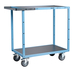 Servante mécano-soudée 2 plateaux tôle galva 850x500 mm roues TPE 250 kg - FIMM - 880701321
