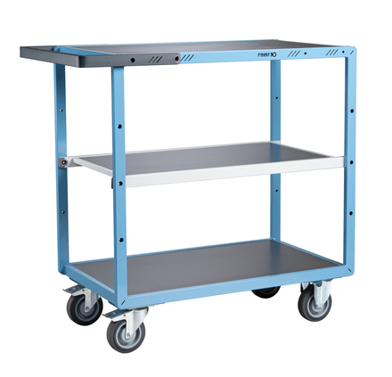 Servante mécano-soudée 3 plateaux 850x500 mm 250 kg - FIMM - 880701322