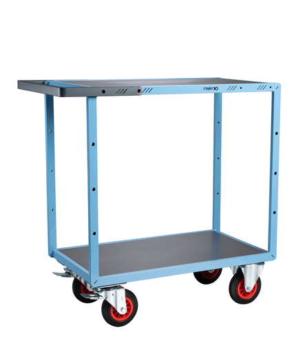 Servante mécano-soudée 2 plateaux 850x500 mm 400 kg - FIMM - 880701331