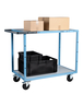 Servante mécano-soudée 2 plateaux mélaminé roues CC 250 kg - FIMM - 880702111
