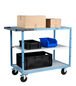 Servante mécano-soudée 3 plateaux mélaminé roues CC 250 kg - FIMM - 880702112