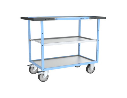 Servante mécano-soudée 3 plateaux 1000x600 mm 400 kg - FIMM - 880702742