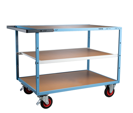 Servante mécano-soudée 3 plateaux 1200x800 mm 400 kg - FIMM - 880703232