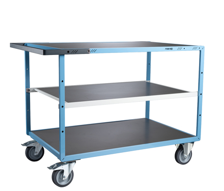 Servante mécano-soudée 3 plateaux 1200x800 mm 400 kg - FIMM - 880703342