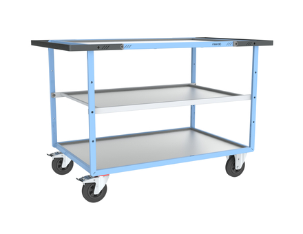 Servante mécano-soudée 3 plateaux 1200x800 mm 400 kg - FIMM - 880703732