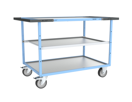 Servante mécano-soudée 3 plateaux 1200x800 mm 400 kg - FIMM - 880703742