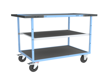 Servante mécano-soudée 3 plateaux 1200x800 mm 400 kg - FIMM - 880703832