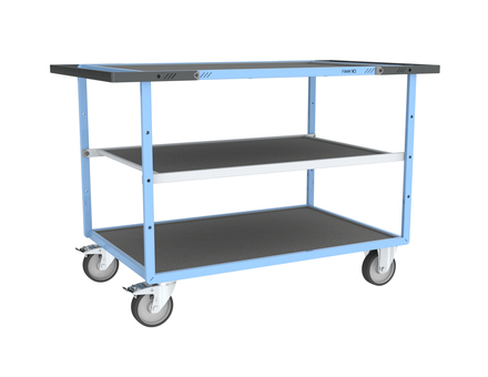 Servante mécano-soudée 3 plateaux 1200x800 mm 400 kg - FIMM - 880703842