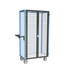 Servante grillagée 4 côtés - verrouillable - plateau bois, 850x500 mm, 250 kg - FIMM - 880725113