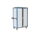 Servante grillagée 4 côtés, verrouillable, plateau bois, 1000x600 mm, 250 kg - FIMM - 880725123