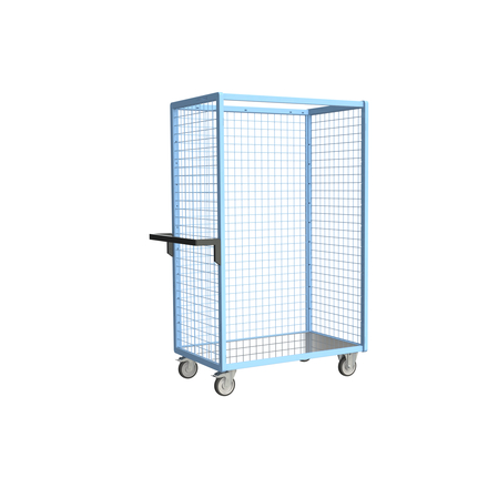 Servante grillagée 3 côtés avec plateau 1000x600 mm 250 kg - FIMM - 880725152