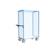 Servante grillagée 3 côtés avec plateau bois 1000x600 mm 500 kg - FIMM - 880725222