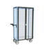 Servante grillagée 4 côtés, verrouillable, plateau tôle galva, 850x500 mm, 500 kg - FIMM - 880725243