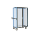 Servante grillagée 4 côtés, verrouillable, plateau tôle galva, 1000x600 mm, 500 kg - FIMM - 880725253