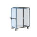 Servante grillagée 4 côtés, verrouillable, plateau tôle galva, 1200x800 mm, 500 kg - FIMM - 880725263