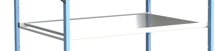 Étagère tôle 2 mm 1000x600 mm pour servantes grillagées et multi-niveaux - FIMM - 882701005