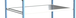 Étagère tôle 2 mm 1200x800 mm pour servantes grillagées et multi-niveaux - FIMM - 882701006