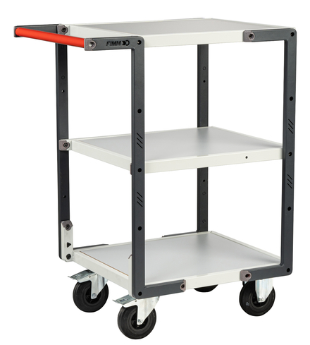 Servante 3 plateaux mélaminé 550x500 mm roues CC 250 kg - FIMM - 884720112