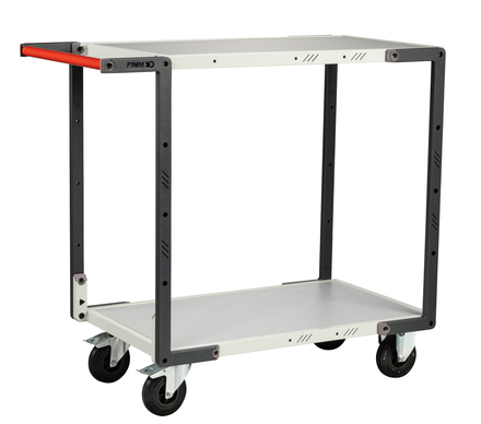 Servante 2 plateaux mélaminé 850x500 mm roues CC 250 kg - FIMM - 884721112