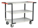 Servante 3 plateaux mélaminé double poignées 850x500 mm roues TPE 250 kg - FIMM - 884721127