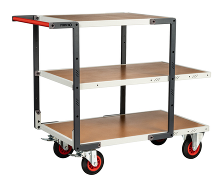 Servante 3 plateaux médium roues CC 400 kg - FIMM - 884721235