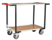 Servante 2 plateaux médium double poignées 850x500 mm roues TPE 400 kg - FIMM - 884721246