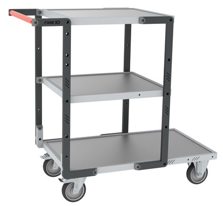 Servante 3 plateaux tôle + roues TPE 250 kg - FIMM - 884721323