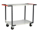 Servante 2 plateaux mélaminé + double poignées + roues CC 250 kg - FIMM - 884722116