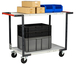 Servante 2 plateaux mélaminé + double poignées + roues CC 250 kg - FIMM - 884722116