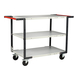 Servante 3 plateaux mélaminé double poignées + roues CC 250 kg - FIMM - 884722117