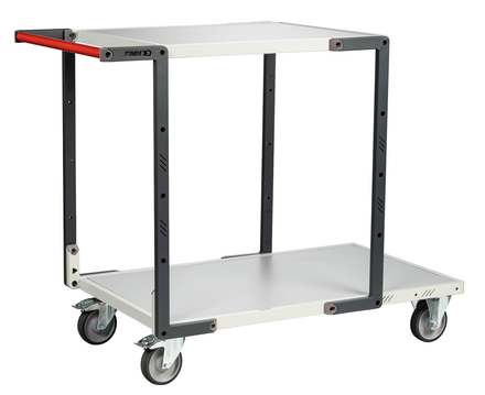 Servante 2 plateaux mélaminé + roues TPE 250 kg - FIMM - 884722121