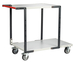 Servante 2 plateaux mélaminé + roues TPE 250 kg - FIMM - 884722121