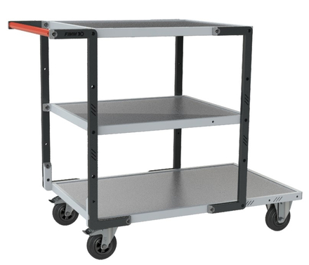 Servante Flat-Pack 3 plateaux tôle 250 kg - FIMM - 884722313