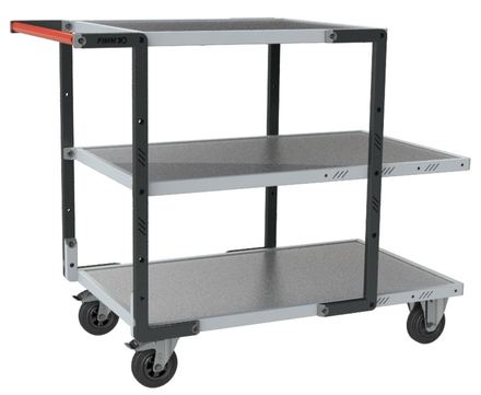 Servante Flat-Pack 3 plateaux tôle 250 kg - FIMM - 884722315