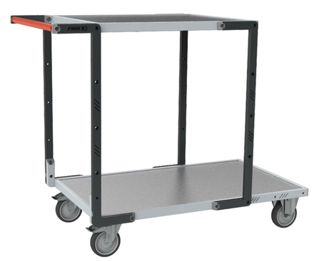Servante 2 plateaux tôle + roues TPE 250 kg - FIMM - 884722321