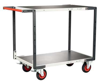 Servante Flat-Pack 2 plateaux tôle 1000x600 mm 400 kg - FIMM - 884722332