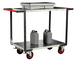 Servante Flat-Pack 2 plateaux tôle 1000x600 mm 400 kg - FIMM - 884722336