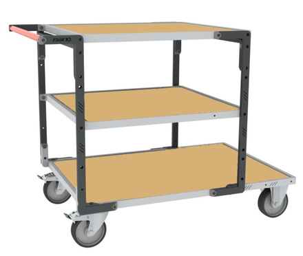 Servante Flat-Pack 3 plateaux médium charge 400 kg - FIMM - 884732243